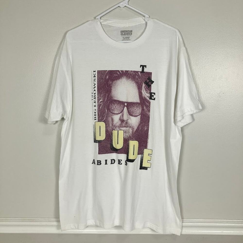 The Big Lebowski The Dude Abides Movie T Shirt American Classics XL